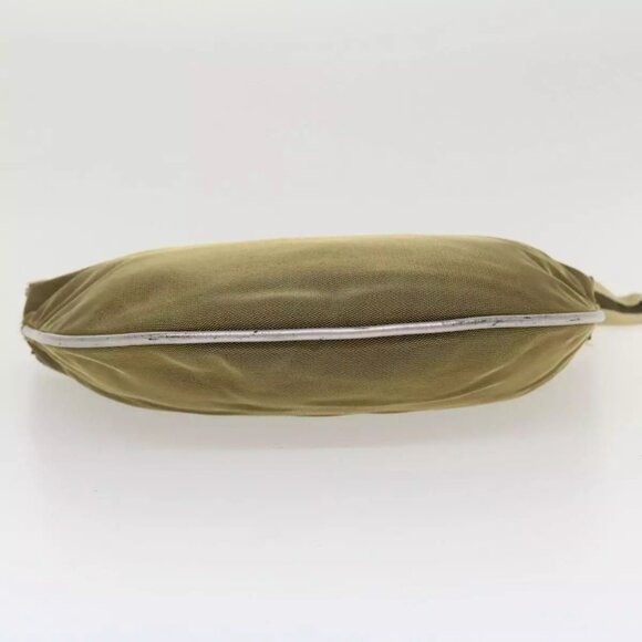 GUCCI Sherry Line Shoulder Bag Canvas Gold Auth ac1764 - Picture 6 of 16